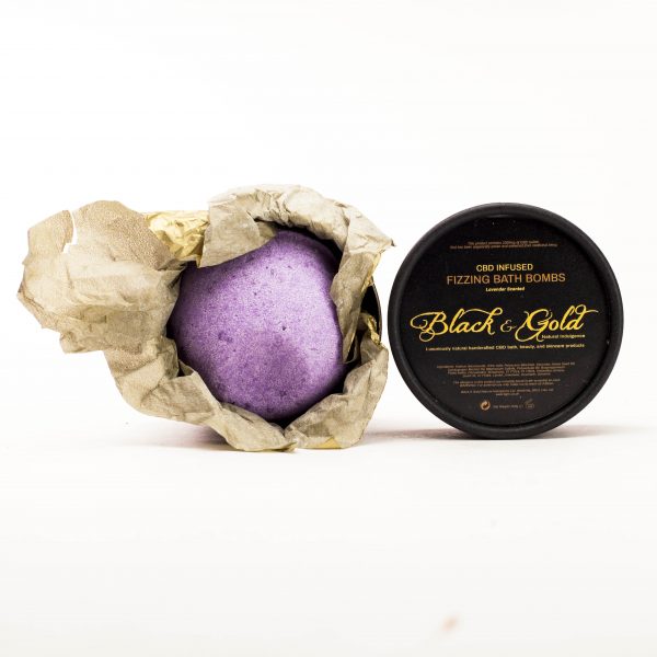 1000mg CBD Isolate Infused Fizzing Bath Bombs: Lavender Scented