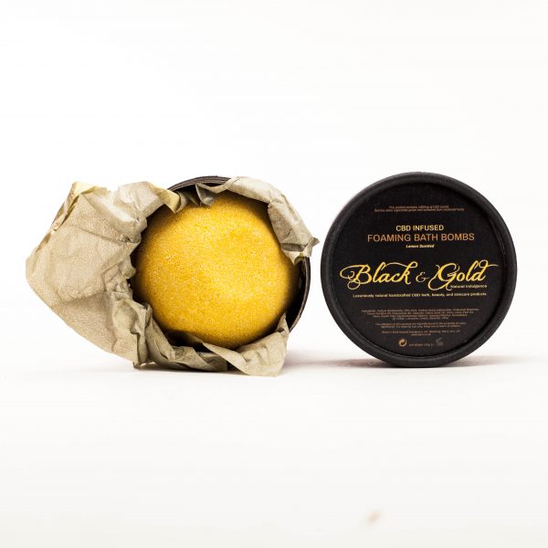 1000mg CBD Isolate Infused Fizzing Bath Bombs: Lemon Scented