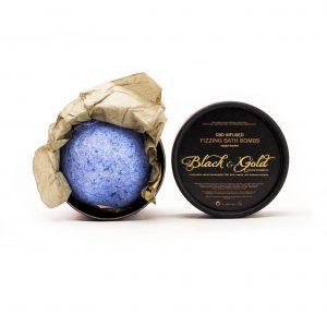 CBD Bath Bombs : Black & Gold Natural Indulgence CBD Cosmetics