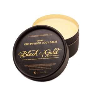 500mg CBD Body Balms: Black & Gold Natural Indulgence