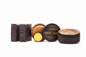 Black & Gold Natural Indulgence CBD Cosmetics: Gift sets