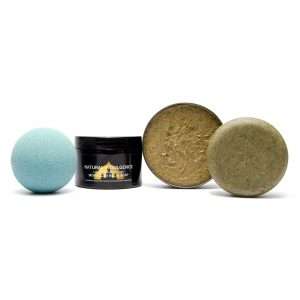 Black & Gold Natural Indulgence CBD Skincare Pamper Kit: All natural ingredients - CBD Skincare Gift Sets